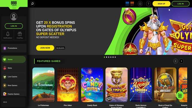 888 Casino casino screenshot